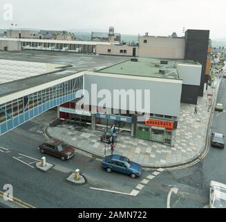 P & O Arndale Shopping Centre in Nelson Lancashire, 1990 Stockfoto