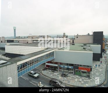 P & O Arndale Shopping Centre in Nelson Lancashire, 1990 Stockfoto