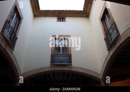 Casal Solleric Terrasse, Palma de Mallorca Stockfoto