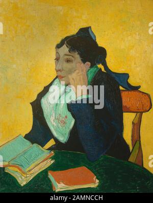 Van Gogh Vincent, l Arlesienne ( Besitzer des Cafés de la gare ), Mme Joseph Michel Ginoux Gemälde von 1888-1889 Stockfoto