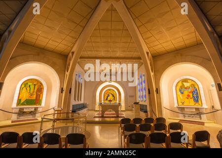 Jerusalem, ISRAEL - 3. MÄRZ 2015: Die Kirche St. Peter in Gallicantu. Stockfoto