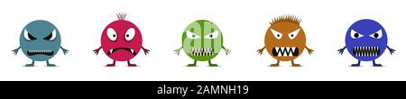 Süße Monster set Stock Vektor