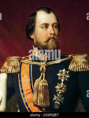 Nicolaas Pieneman, Wilhelm III. Aus den Niederlanden, Porträtmalerei, 1856 Stockfoto