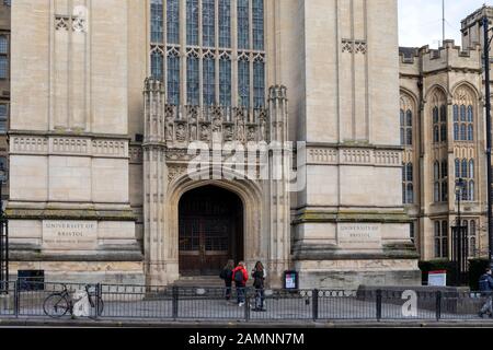 University of Bristol - Wills Memorial Building, Queens Road, City of Bristol, England, Großbritannien Stockfoto