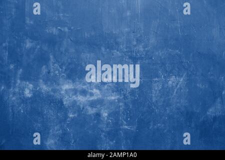 Blau Farbe Zement Wand Hintergrund Textur Design Stockfoto