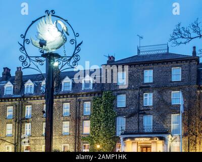 Das Old Swan Hotel wurde im Jahre 1777 berühmt, als das Hotel Agatha Christie 1926 in Harrogate North Yorkshire England verschwand Stockfoto