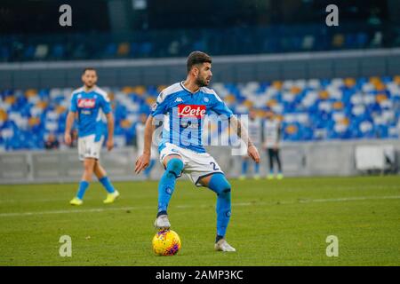 Rom, Kampanien, Italien. Januar 2020. Während des italienischen Fußballpokals SSC Neapel gegen den FC Perugia am 14. Januar 2020 im San Paolo Stadion in Neapel.Im Bild: HYSAJ Credit: Fabio Sasso/ZUMA Wire/Alamy Live News Stockfoto