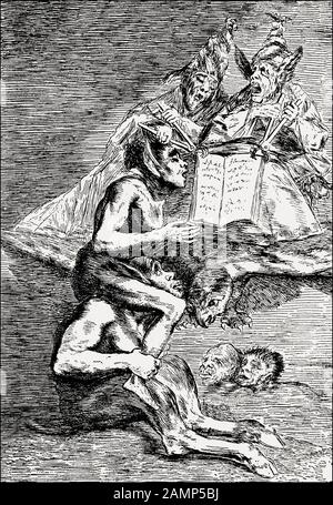 Devota profesión, Devotional Creed von Francisco de Goya, 1746-18186 Stockfoto