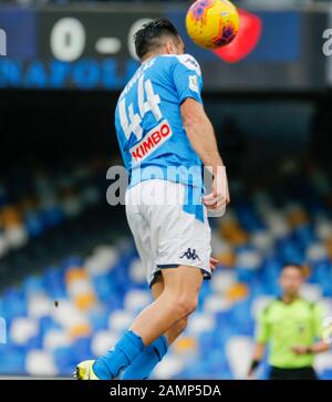 Rom, Kampanien, Italien. Januar 2020. Während des italienischen Fußballpokals SSC Neapel gegen den FC Perugia am 14. Januar 2020 im San Paolo Stadion in Neapel.In Bild: Manolas Credit: Fabio Sasso/ZUMA Wire/Alamy Live News Stockfoto