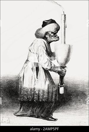 Karikatur auf Marschall Soult von Honoré-Victorin Daumier Stockfoto
