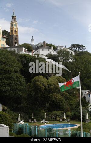 Portmeirion Stockfoto