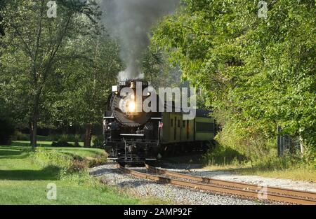 Nickel Plate Road Nr. 765 ist ein 2-8-4 "Berkshire' Typ Dampflokomotive für die Nickel Plate Road 1944 gebaut von der Lima Locomotive Works in Lima, O Stockfoto