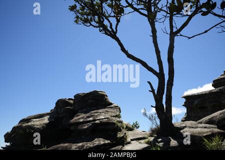 Windportal, Stones Hills in Sao Thome das Letras, Minas Gerais, Brasilien Stockfoto