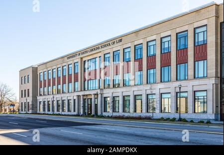Columbia, SC, USA-8. JANUAR 2010: University of South Carolina School of Law Building. Stockfoto
