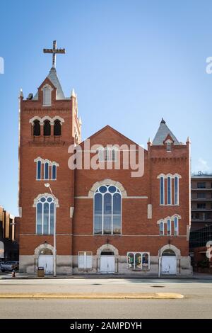 Columbia, SC, USA-8 JANUAR 2010: Das Bethel A.M.E. Die Church (African Methodist Episcopal) of Columbia wurde im Jahr 1866 gegründet. Stockfoto