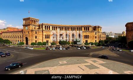 Regierung der republik Armenien baut Luft, alte Architektur, Tourismus Stockfoto