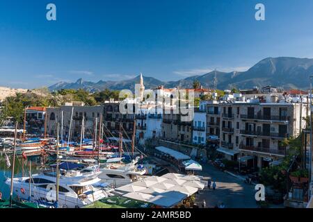 Kyrenia (Girne) Hafen, Nordzypern Stockfoto