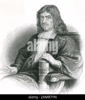 John Bunyan (1628-1688) englischer puritanischer Schriftsteller und Prediger, der den Fortschritt des Pilgrim schrieb Stockfoto