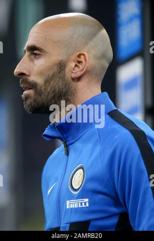 Mailand, Italien. Januar 2020. Borja valero (fc internazionale) während Inter vs Cagliari, italienische TIM-Cup-Meisterschaft in Mailand, Italien, 14. Januar 2020 Kredit: Unabhängige Foto-Agentur/Alamy Live News Stockfoto