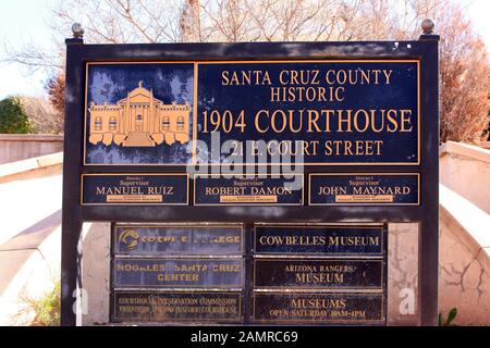 Santa Cruz County Historisches Gebäude aus dem Jahr 1904/05 in der US-mexikanischen Grenzstadt Nogales, AZ Stockfoto