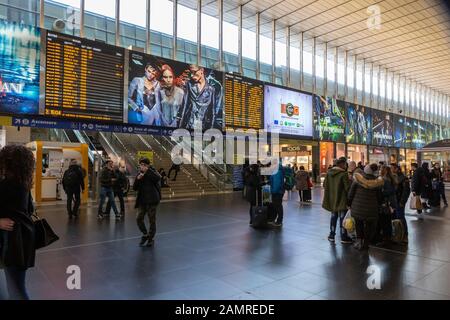 Hauptkonkurs im Stazione Termini in Rom Stockfoto