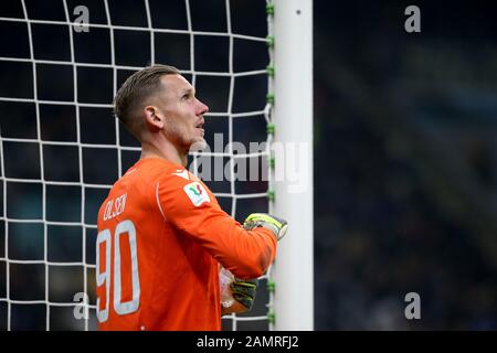 Mailand, Italien. Jan 2020. Robin olsen (cagliari calcio) während Inter vs Cagliari, italienische TIM-Cup-Meisterschaft in Milano, Italien, 14. Januar 2020 Kredit: Unabhängige Fotoagentur/Alamy Live News Stockfoto