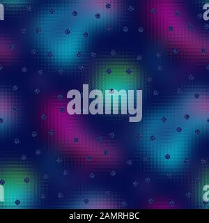 Lebendiges verschwommenes technologisch lebendiges Farbglas Stockfoto