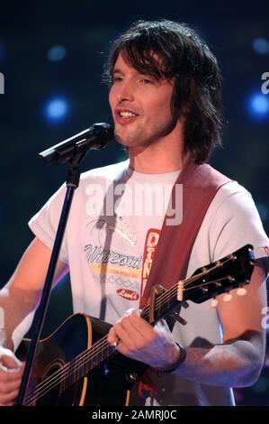 Mailand Italien 16/01/2003, James Blunt Live-Konzert in Rai Studios Stockfoto