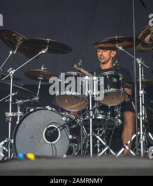 Kill II Dies live auf dem Bloodstock Open Air Festival 2016 Stockfoto