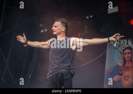 Kill II Dies live auf dem Bloodstock Open Air Festival 2016 Stockfoto