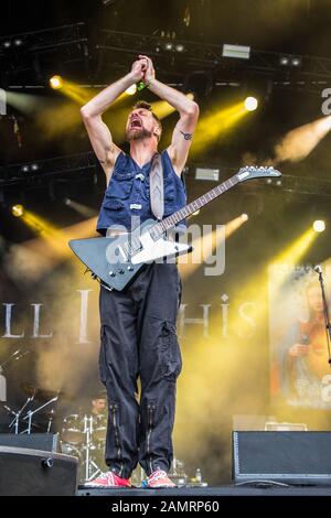 Kill II Dies live auf dem Bloodstock Open Air Festival 2016 Stockfoto