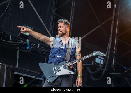 Kill II Dies live auf dem Bloodstock Open Air Festival 2016 Stockfoto