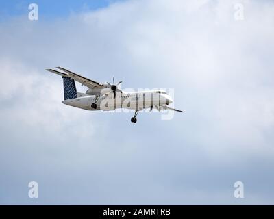 Porter Flugzeug Landung in Toronto, Kanada Stockfoto