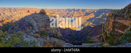 Hammer Rock in der Nähe von Shoshone Point, South Rim, Grand Canyon, Arizona, USA Stockfoto