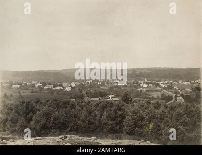 Antique c 1890 Foto, Troy, New Hampshire aus East Hill. QUELLE: ORIGINALFOTO Stockfoto