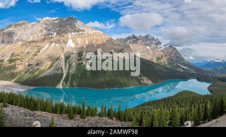 Peyto Lake in Rocky Mountains, Kanada Stockfoto