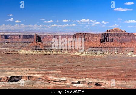 Leuchter Turm in der Green River Canyon im Canyonlands National Park in Utah Stockfoto