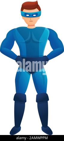 Carnival Superhelden-Symbol. Cartoon des Carnival Superhelden-Vektorsymbols für Webdesign isoliert auf weißem Hintergrund Stock Vektor