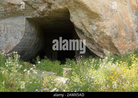 Höhle La grotta dei Cordari Stockfoto