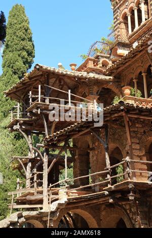 Taormina. Villa Comunale und öffentlicher Garten (Giardino pubblico) von Florenz Trevelyan, Sizilien Stockfoto