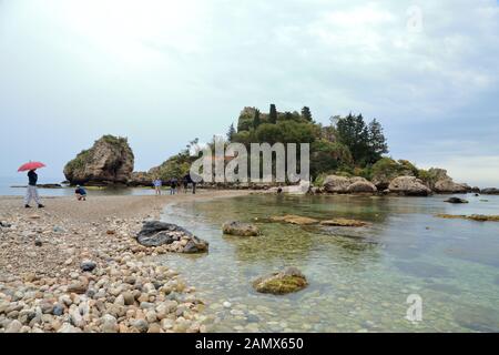 Isola Bella, Taormina Stockfoto