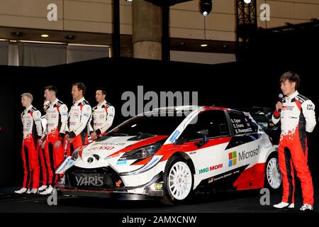 Chiba, Japan. Januar 2020. Toyota Gazoo Racing hat auf dem Tokyo Auto Salon sein Yaris WRC-Modell mit 2020-Spezifikation vorgestellt. Credit: SportsPressJP/AFLO/Alamy Live News Stockfoto