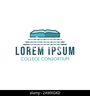 Smart Learning Education Buch Shop Shop Logo Ideen. Inspiration Logo Design. Darstellung Des Vektor-Vorlagenbildes. Isoliert Auf Weißem Hintergrund Stock Vektor