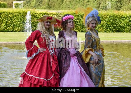 MAINCY, Frankreich - 11. Juni 2017: 13. jährlichen 'Grand Siècle' Day im Château de Vaux-le-Vicomte (südöstlich von Paris). Stockfoto