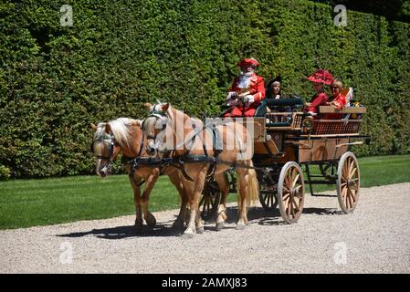 MAINCY, Frankreich - 11. Juni 2017: 13. jährlichen 'Grand Siècle' Day im Château de Vaux-le-Vicomte (südöstlich von Paris). Stockfoto