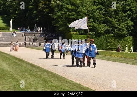 MAINCY, Frankreich - 11. Juni 2017: 13. jährlichen 'Grand Siècle' Day im Château de Vaux-le-Vicomte (südöstlich von Paris). Stockfoto