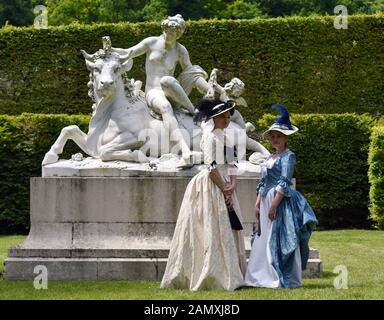 MAINCY, Frankreich - 11. Juni 2017: 13. jährlichen 'Grand Siècle' Day im Château de Vaux-le-Vicomte (südöstlich von Paris). Stockfoto