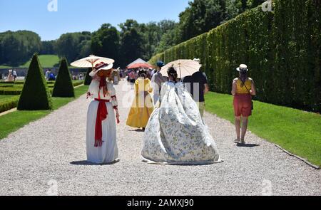 MAINCY, Frankreich - 11. Juni 2017: 13. jährlichen 'Grand Siècle' Day im Château de Vaux-le-Vicomte (südöstlich von Paris). Stockfoto