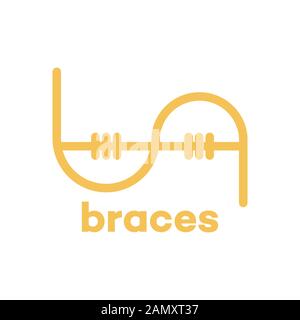 Der Anfangsbuchstabe LA spaces Modern Logo Ideas. Inspiration Logo Design. Darstellung Des Vektor-Vorlagenbildes. Isoliert Auf Weißem Hintergrund Stock Vektor