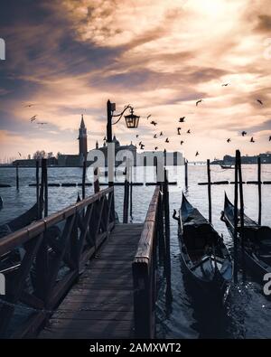 Venedig die Stadt am Wasser. Stockfoto